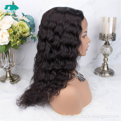 Natural Hairline Lace Front wig Wholesale Brazilian Human Hair 180% Density Loose Deep Wave wig Lace Frontal Cheap Wigs